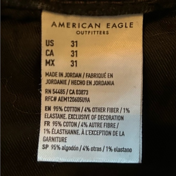American Eagle Outfitters Distressed Black Denim Shorts Men's 31 Modern Utility - Picture 6 of 11